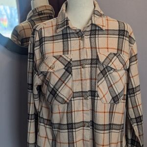 Plaid Button-Up Shirt